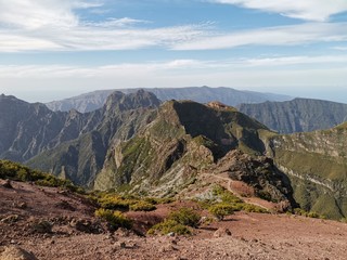 Pico do Arieiro, the third highest mountain of Madeira, Portugal