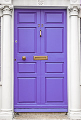 Purple colored door in Dublin