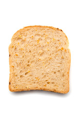 Slice of bread with spread on top