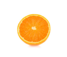 Orange fruit on white background