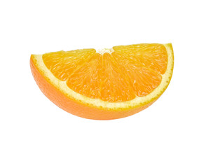Orange fruit on white background