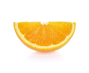 Orange fruit on white background