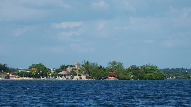 View over Cienfuegos Bay towards La Punta, Cienfuegos, Cienfuegos Province, Cuba