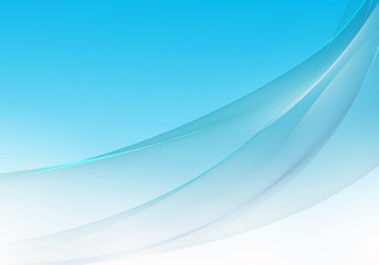 Abstract background waves. Cyan blue and white abstract background for wallpaper or business card