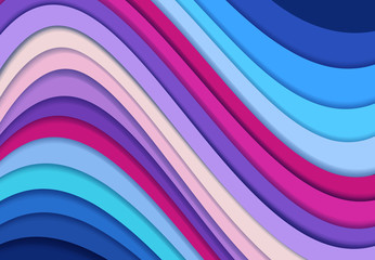 Colorful poster. Longitudinal wave color background with shadows. Art design for your design project. illustration