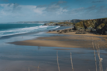 Beautfull coast around Newquay in Uk