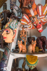 Hand-painted wooden mask and animal figures are the best souvenirs from Sri Lanka