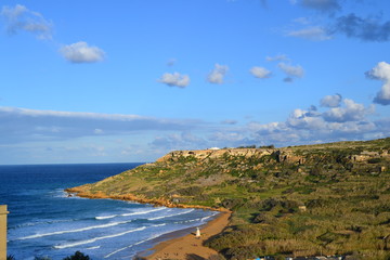 Fototapeta premium view of the coast of gozo