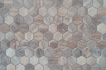 Textured Hexagon shape tile background.