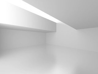 Obraz premium Futuristic White Architecture Design Background