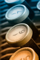 Alte Schreibmaschine - Detailaufnahme - Makro