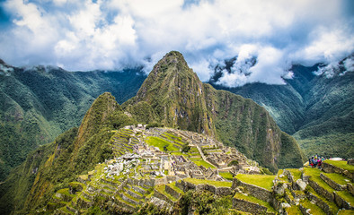 Ancient city of Machu Picchu in Peru