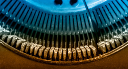 Alte Schreibmaschine - Detailaufnahme - Makro