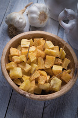 Patatas bravas, spanish fried potato