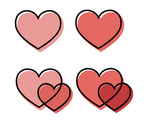 ハート/バレンタイン/愛/シンプル