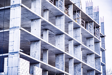 building construction with side sun light
