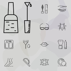 nail polish icon. beauty, make up, cosmetics icons universal set for web and mobile