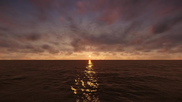 Sunrise At Sea