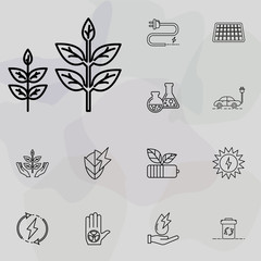 green energy source icon. Ecology icons universal set for web and mobile