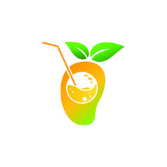 Vector Illustration Fresh Mango for Logo. Fruit, Fresh, Vitamin C Illustration  