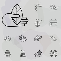 natural product icon. Ecology icons universal set for web and mobile