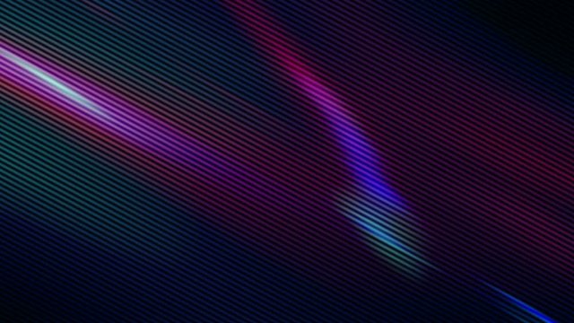 Neon subtle flowing animated blue and multicolored highlights loop