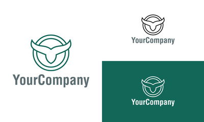 Creative bird and wings logo icon design template elements. Vector logo template for company.