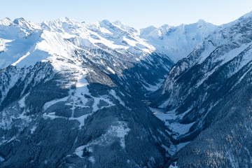 Winterlandschaft, Bergpanorama