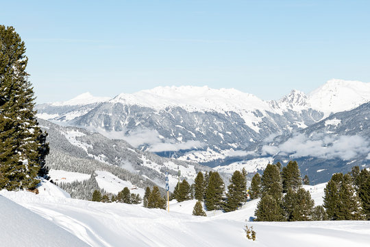 Winterlandschaft, Bergpanorama © Diane