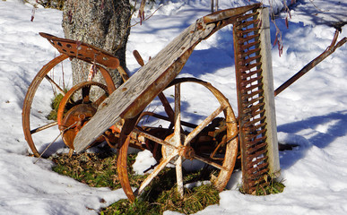 Vieille charrue Savoie France