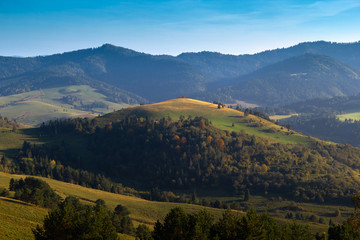 Vysoky vrch mountain in Pieniny National Park in Slovakia.