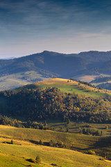 Vysoky vrch mountain in Pieniny National Park in Slovakia.