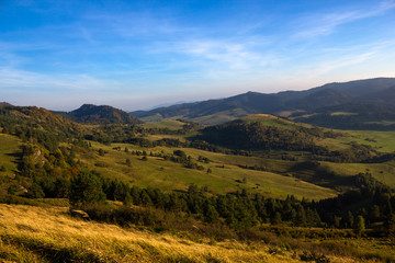 Kozia hora mountain in Pieniny National Park in Slovakia.