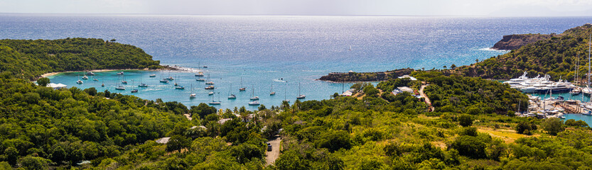 Fototapeta na wymiar Antigua English Harbour / Panorama