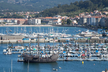 Fototapeta na wymiar Port in Baiona, Galicia; Spain. Image.