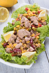 Tuna salad with vegetables