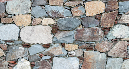 Natural stone wall background. Texture. Natural background