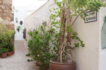 Mojácar, Almería, Spain; September 2019: Beautiful corners and charming places of the beautiful town of Mojacar. - Image.