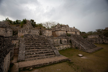 Fototapeta na wymiar Mayan ruins in the Yucatan Peninsula, Mexico