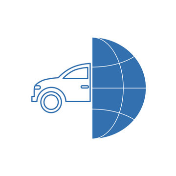 recommend clip art: globe car vehicle transportation car automotive garage drive dealer image icon