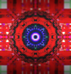 abstract geometrical digital art illustration