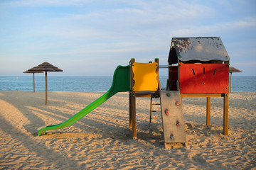 Playground on island Corsica