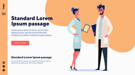 Medical students talking