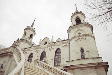Obraz premium Old russian neogotic church