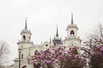Old russian neogotic church