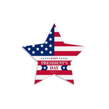 Happy Presidents Day America design background. Vector illustration