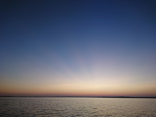  sunset blue sky karelia vacation summer lake ripples fishing picnic