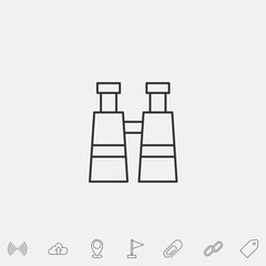 binoculars icon vector illustration symbol