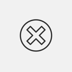 cancel icon vector illustration symbol