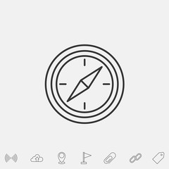 direction compass icon vector illustration symbol